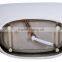 SUNZOOM UPC/cUPC certified oval plastic tub, freestanding tub, small bathtub shower combo