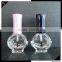 Empty glass nail polish bottle mini clear nail polish bottle