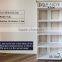Pure White Fashionable Carved Bookshelf in Wood-plastic