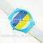 Unisex fashion plastic case leather watch straps wholesale