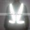 adult kid high visibility elastic adjustable yellow orange pink safety reflective jacket