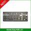 Water proof sealed backlight silicone keyboard with numeric keypad