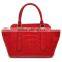 CSS1255-001 New arrived designer leather handbags bright red croco pattern brand women bags