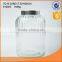 Ultra-capacity glass storage jar with mental lid