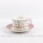 Porcelain coffee cup and saucer ( ceramic coffee/tea set )