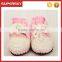 V-123 Cute winter crochet baby fashion shoe/ soft knitted new born baby shoe