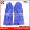 Helilai Hot Selling Women Blue Smart Phone Ladies Winter Fleece Lined Driving Suede Leather Gloves