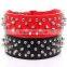 6-8 inch Fashion Neck Adjustable Unique Spiked Studded Leather Dog Collar