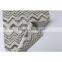 "W " design DTY yarn and loop yarn polyester cotton spandex jacquard knit fabric