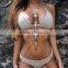 Europe and America Sexy Luxury Beach Bikini With Rhinestone Waist Belly Body Chian