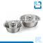 2 pieces of stainless steel soup plate & soup pot