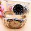 Charming time silver tone mother-of-pearl bangle watch women 2015