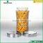 1600ml High quality round shape storage glass jar glass container with lid wholesale