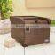 Eco-friendly cheap paulownia wood rice bin in brown