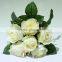 High quality artificial rose bouquets wedding flowers for decoration with six heads