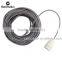 New DesignColourful Fabric Cord,Bright Gray Fabric Textile Power Cord Round