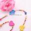 >>>2016 YIWU T&J New Korean Style Kids Candy Color Heart Children Fashion Handmade Beaded Necklace Bracelet Jewelry Set/
