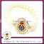 Best Gift For Muslim Gold Stainless Steel Religious Colorful Enamel Blessed Virgin Mary Charm Link Rosary Beads Rosary Bracelet