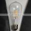 2015 Wholesale super bright ST64 6W lamp vintage led filament retro lamp