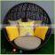 Outdoor Beach Swimming Pool waterproof round rattan daybed