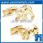 2015 new design gold plating metal engrave 3D skull cufflinks