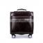 16 inch 4 Wheels Coded Lock Travel Boarding Leather Luggage Bag