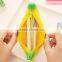 Hot Sale Novelty Silicone Portable handle Fruits Shape Banana shape zipper Coin Pencil Case Purse Bag Wallet Pouch