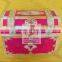 chest shaped paper jewelry storage box with inserted pearls