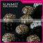 Fancy Brown Color Flat Back Craft Beads with Metal Claws for Sewing