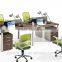 Commercial furniture Staff Table Modular Four Seat office cubicle workstation
