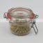 150ml Clear Hermetic Glass Spice Jar with Metal Clip and Silicon Ring & Glass Candy Jar