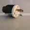 NEMA electrical plug/nema 5-15 twist-lock plug with AC Power Cord Electrical cable US standard 3-prong plug