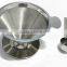 High quality stainless steel 304 Pour Over Coffee filter With Coffee Scoop