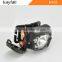 Factory custom made 3* AAA battery plastic led headlamp used 5 led hiking headlamps