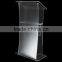 Academy Lectern Clear Acrylic Podium Lucite Customized Logo Printing