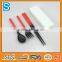 Portable plastic cutlery set