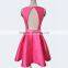 OEM Exquisite pink beaded woven one piece girls party dresses