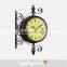 DEHENG Iron Hanging Wall Clock for outdoor station