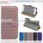 unblackable handmade woven patttern leather flip cover wallet case for lg zero g4 stylus LG FLEX 2/VU 4