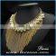 Italy designs wholesale women exaggerate rose gold necklaces collar chain