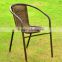 Household Garden terrace outside iron PE cane-like hand-woven cane leisure coffee chairs