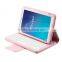 MYD for Samsung Galaxy Tab E 9.6 Keyboard Case - Slim Fit PU Leather Stand Cover with Premium Quality Removable Keyboard