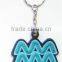 Free Sample design notes shape custom wood keychain colorful