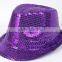 colorful Sequin juzz hat show hat