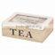 Wholesale custom logo print creative wood tea box