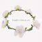 Yiwu factory manufacturer floral hairband ,6 flowers tiara/crown headband for woman