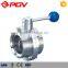 dn65 handle wheel sanitary butterfly valve clamped type