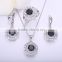 wholesale thaliand high quality fashion rhodium plated gemstone jewelry