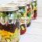 Hot selling 500ml antique glass storage jar with screw top lid