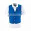 Vest For Supermarket Clerk Work Uniform Vests With Pockets & Front Button